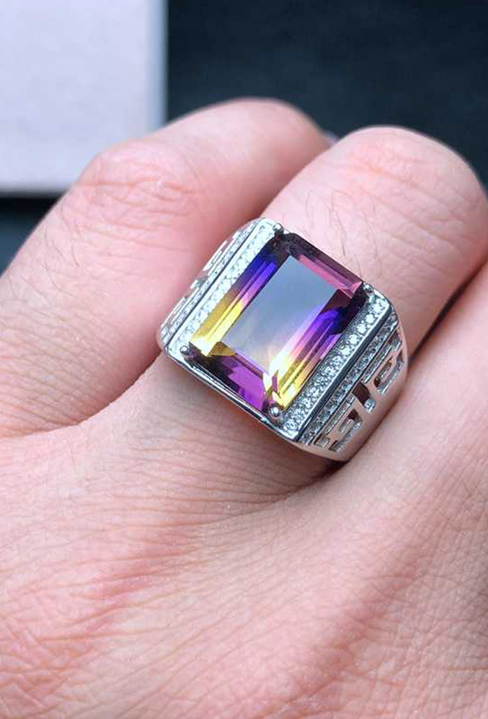 Ametrine a combination of two stones