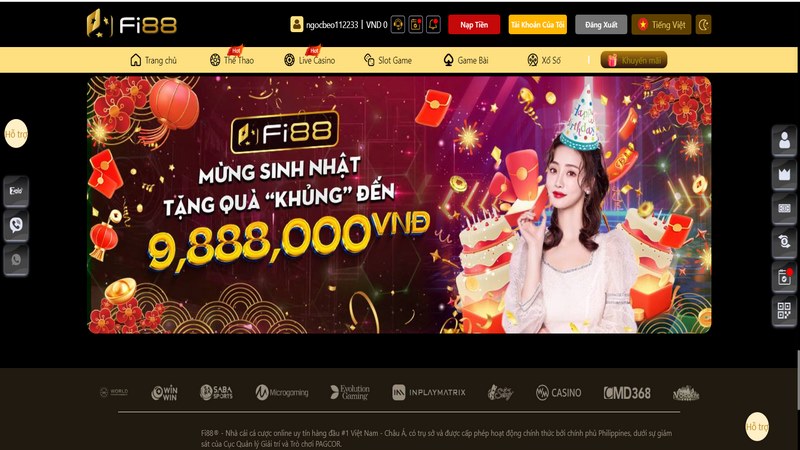 Khuyến mãi Fi88 - Tổng hợp chương trình sự kiện hot 2 Khuyến Mãi Fi88 Tặng Quà Khủng Đến 9.888K Sinh Nhật Hội Viên